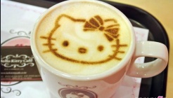 헬로 키티 카페 매장 이미지