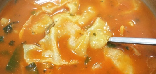 매운수제비