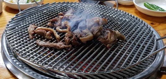 장수오골계숯불구이