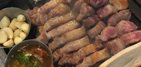 연탄불생고기한판