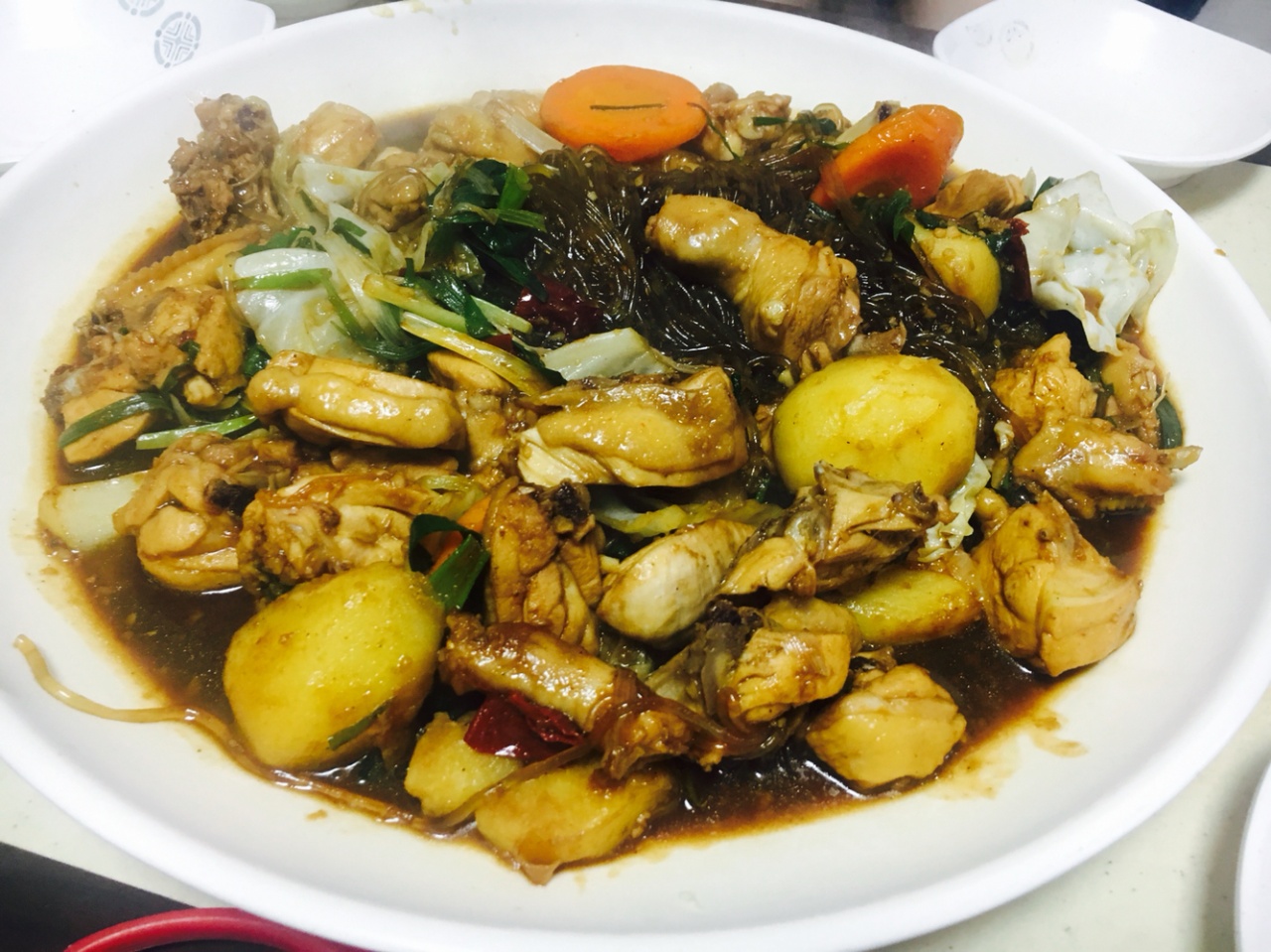 안동유진찜닭 매장 방문 후 남겨주신 고객 리뷰 사진입니다.