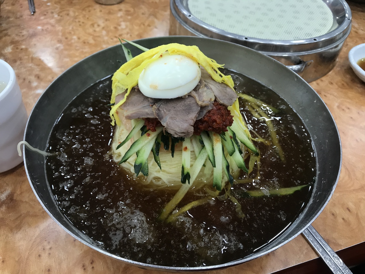 춘하추동밀면 매장 방문 후 남겨주신 고객 리뷰 사진입니다.