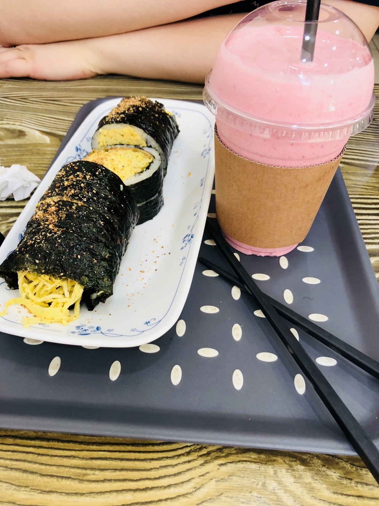 오월의김밥 매장 방문 후 남겨주신 고객 리뷰 사진입니다.