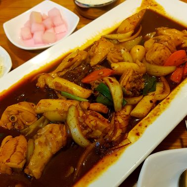 아임찜닭 매장 방문 후 남겨주신 고객 리뷰 사진입니다.