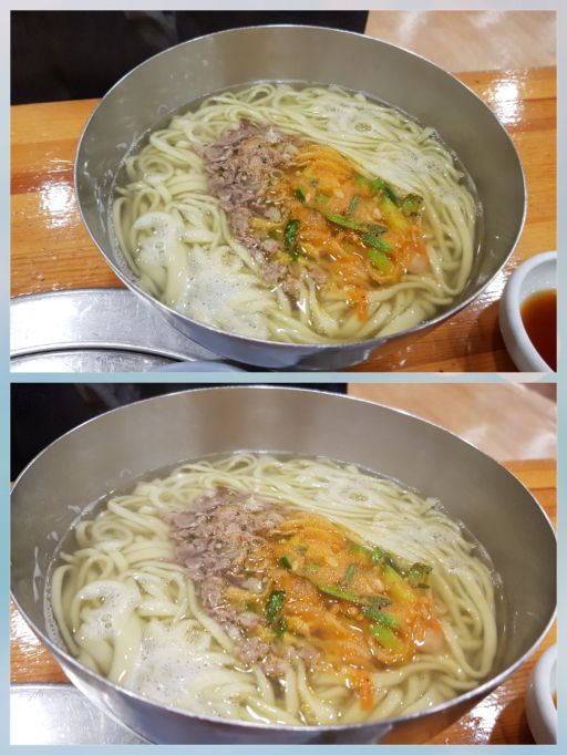 우리밀명동칼국수 매장 방문 후 남겨주신 고객 리뷰 사진입니다.