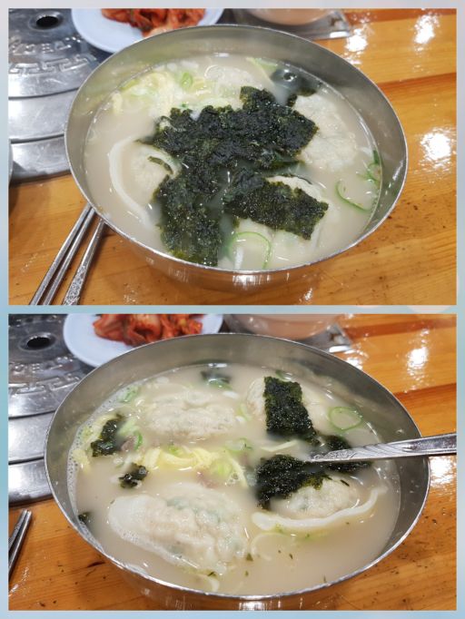 우리밀명동칼국수 매장 방문 후 남겨주신 고객 리뷰 사진입니다.