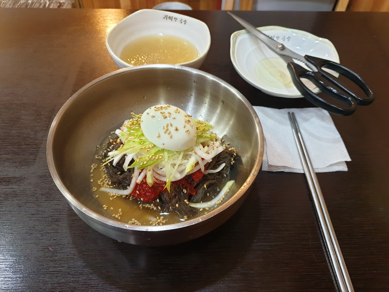 가이오국수 매장 방문 후 남겨주신 고객 리뷰 사진입니다.