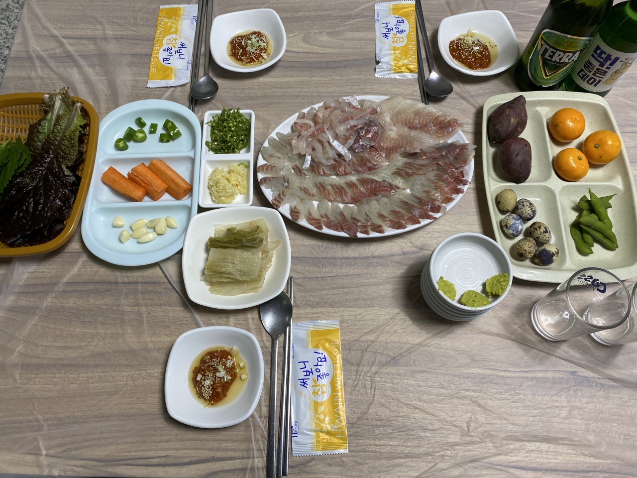 대성초장횟집 매장 방문 후 남겨주신 고객 리뷰 사진입니다.