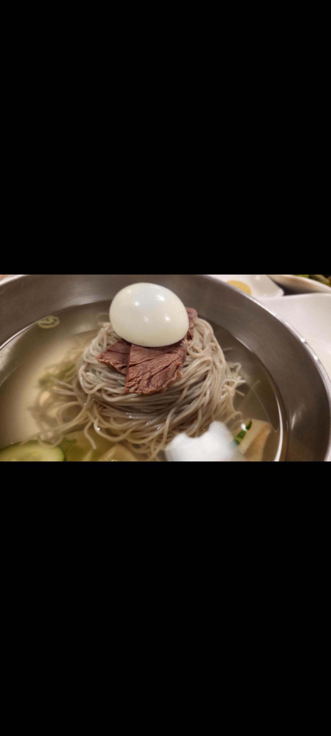 정인면옥 매장 방문 후 남겨주신 고객 리뷰 사진입니다.