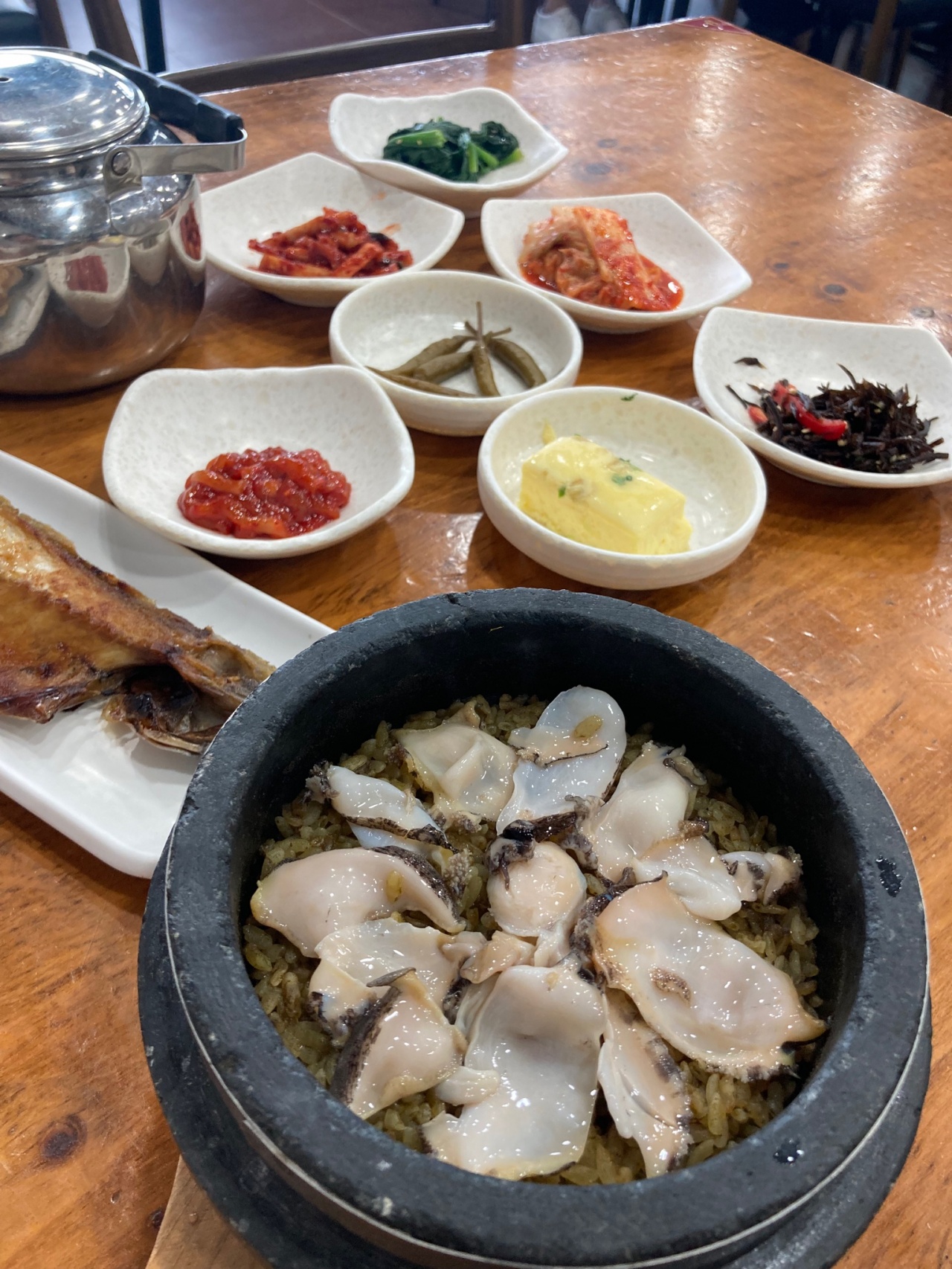 명진전복 매장 방문 후 남겨주신 고객 리뷰 사진입니다.