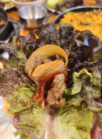 송림식당 매장 방문 후 남겨주신 고객 리뷰 사진입니다.