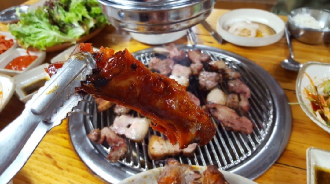 숑스바베큐 매장 방문 후 남겨주신 고객 리뷰 사진입니다.