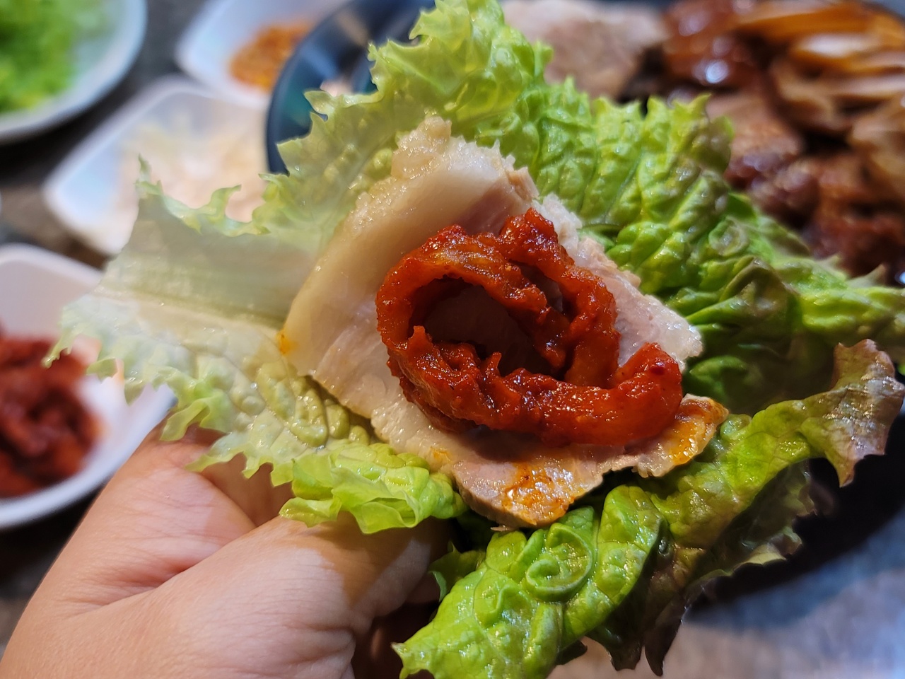 고가네본가족발보쌈 매장 방문 후 남겨주신 고객 리뷰 사진입니다.