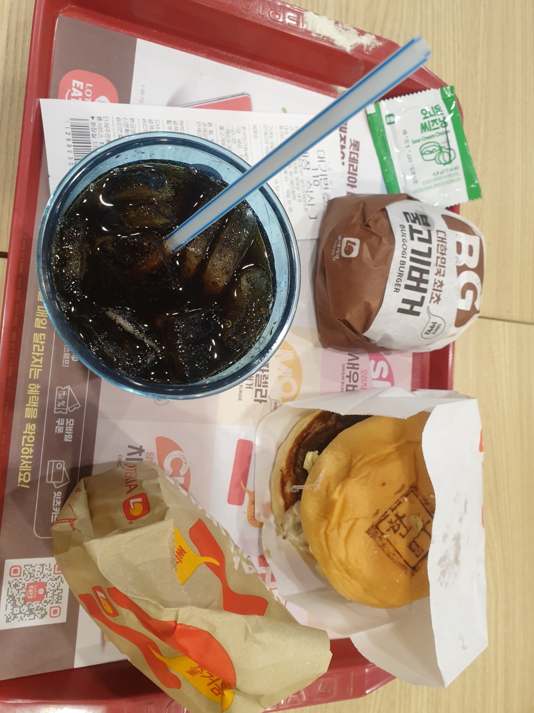 롯데리아 양주리치마트점 매장 방문 후 남겨주신 고객 리뷰 사진입니다.