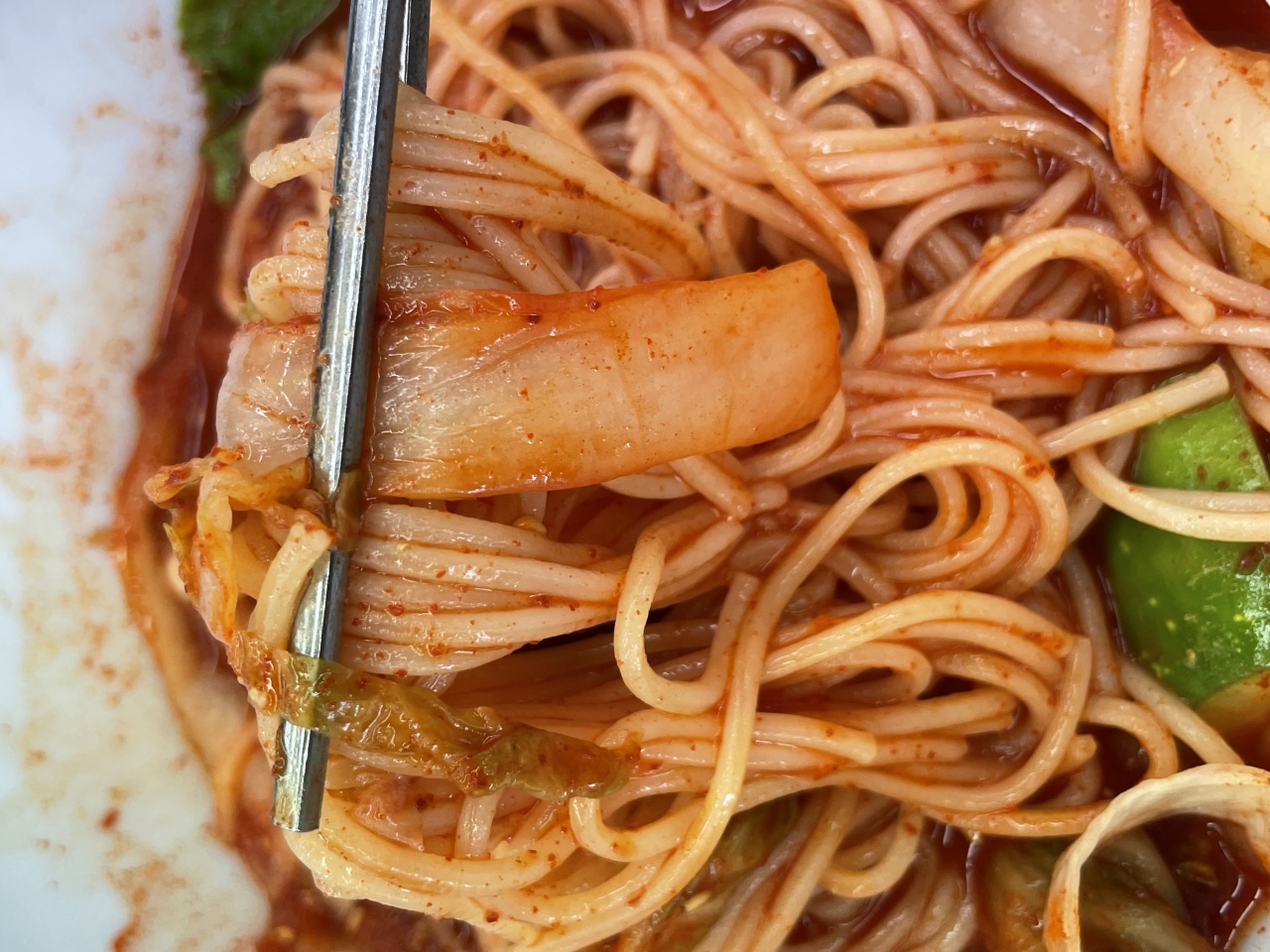 망향비빔국수 매장 방문 후 남겨주신 고객 리뷰 사진입니다.
