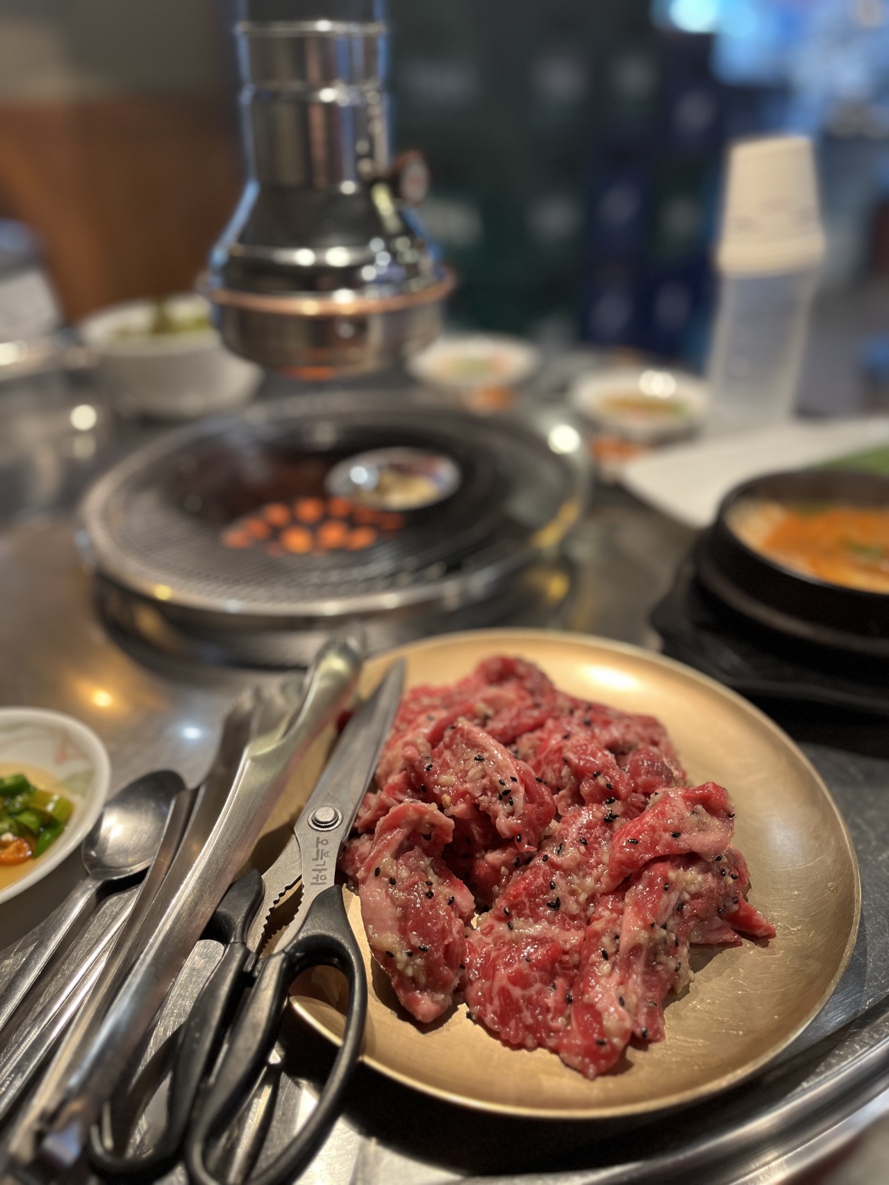 갈빗 매장 방문 후 남겨주신 고객 리뷰 사진입니다.