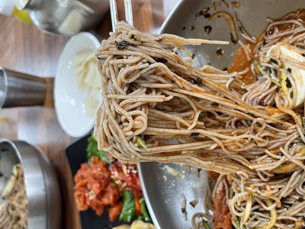 장산리진미메밀국수 매장 방문 후 남겨주신 고객 리뷰 사진입니다.