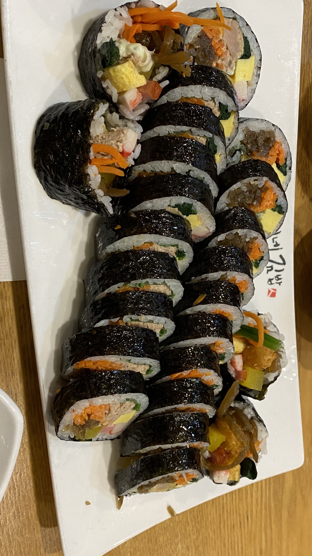정씨네김밥인 매장 방문 후 남겨주신 고객 리뷰 사진입니다.