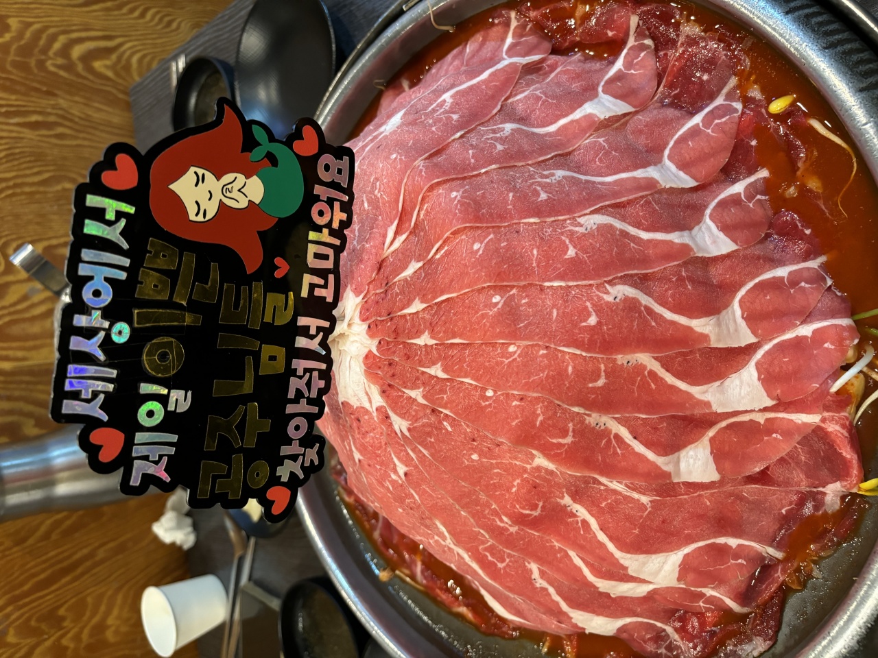 백년불고기물갈비 매장 방문 후 남겨주신 고객 리뷰 사진입니다.