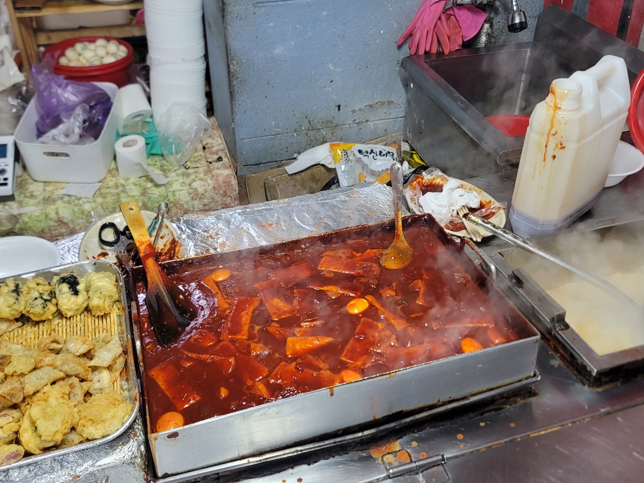 여고시절 카레떡볶이  매장 방문 후 남겨주신 고객 리뷰 사진입니다.