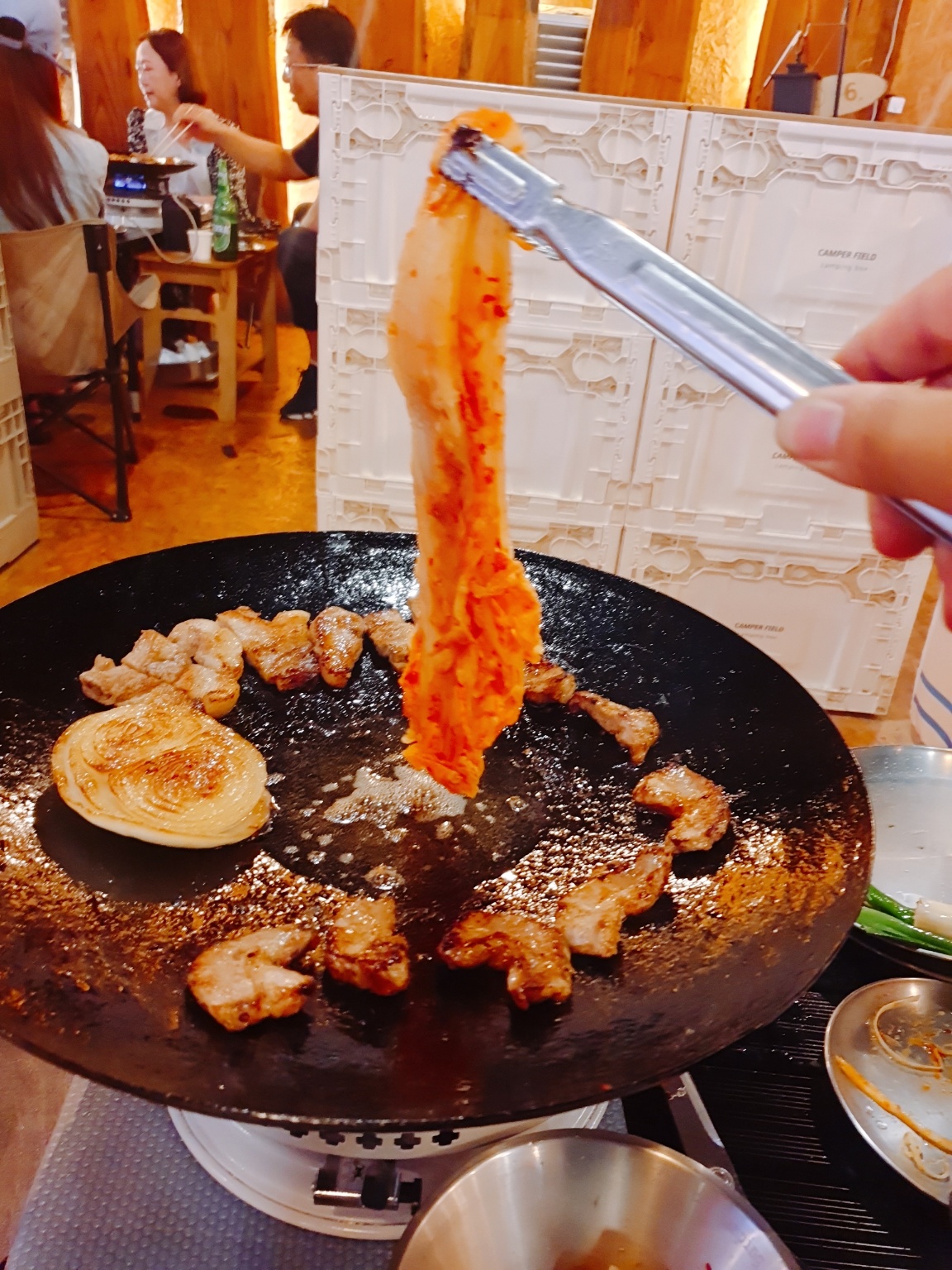 인더캠핑 매장 방문 후 남겨주신 고객 리뷰 사진입니다.
