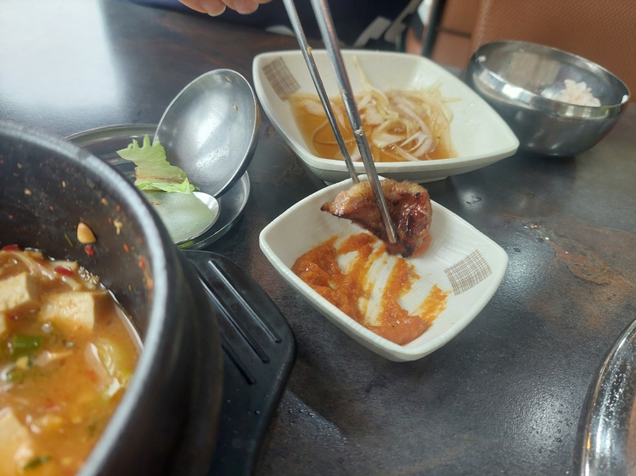 우정참숯소갈비살 매장 방문 후 남겨주신 고객 리뷰 사진입니다.